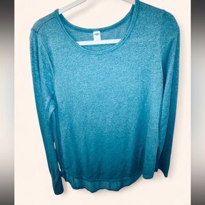 Old Navy Teal Long Sleeve Shirt